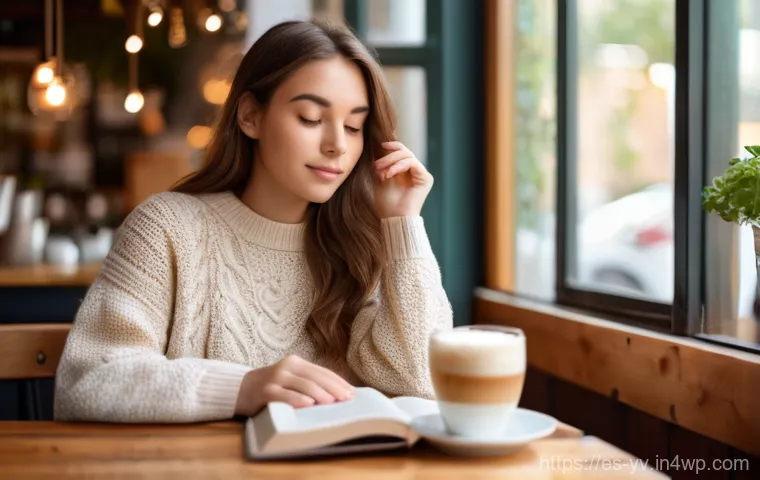 사례 연구 유명 암호화 프로토콜의 성공 사례 - A young woman in her early twenties, with long wavy brown hair, is engrossed in a book at a sun-dren...