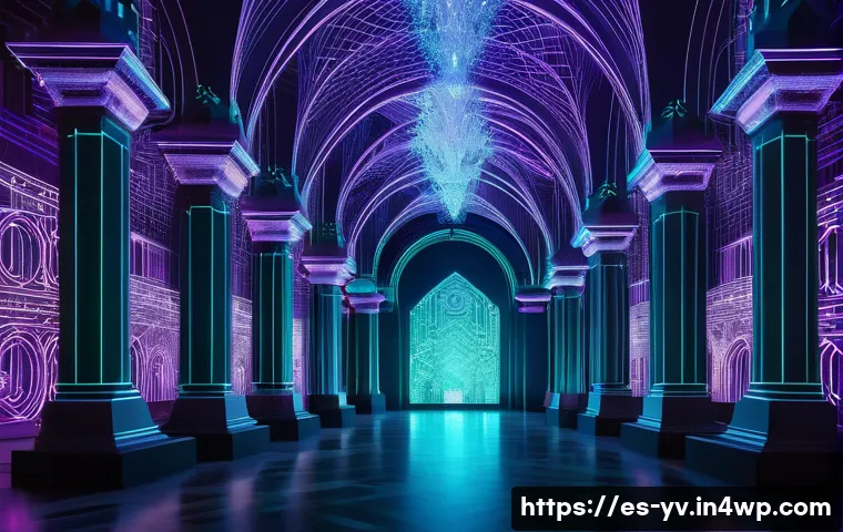 암호화 프로토콜의 성능 비교 및 분석 - **Digital Fortress of Encrypted Dreams:**
A highly detailed, intricate, and ethereal digital for...