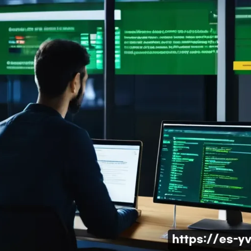 DNSSEC와 암호화 프로토콜의 역할 - **Prompt: The Silent Guardian of the Internet (DNSSEC and HTTPS)**
A person, casually dressed in...